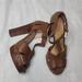 Michael Kors Shoes | Michael Kors Strap Heels Size 7 1/2 | Color: Brown/Tan | Size: 7.5