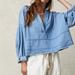 Free People Tops | Bnwt - Free People Jude Denim Pullover - Various Sizes | Color: Blue | Size: Various