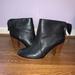 Kate Spade Shoes | Kate Spade “Lanise” Bow-Back Black Leather Ankle Boot | Color: Black/Brown | Size: 6.5