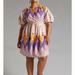Anthropologie Dresses | Anthropologie Not So Serious Abstract Embroidered Mini Dress (Plus Size) | Color: Cream/Purple | Size: 2x