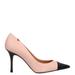 Tory Burch Shoes | Designer Tory Burch Two Tone Leather Light Pink/Black Patent Toe Pumps 8.M | Color: Black/Pink | Size: 8