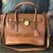 Michael Kors Bags | Michael Kors Brown Leather Hamilton Traveler Lg Satchel Tote Houlder Bag | Color: Brown/Tan | Size: Os