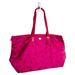 Coach Bags | Coach Pink 2 Piece Signature Nylon Xl Getaway Weekender Bag | Color: Pink | Size: Os