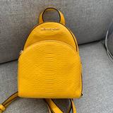 Michael Kors Bags | New Michael Kors Abbey Extra-Small Embossed Leather Backpack Sunflower | Color: Yellow | Size: Os