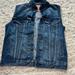 Levi's Jackets & Coats | Levi Strauss Vest Womens Vintage Denim Jean Button Up Pockets Sleeveless M | Color: Blue | Size: M