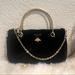 Gucci Bags | Gucci Beauty Cosmetic Pouch To Crossbody Bag Shoulder Bag Black Velvet | Color: Black/Gold | Size: Os