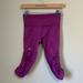 Lululemon Athletica Pants & Jumpsuits | Lululemon Athletica In The Flow Crop Ii Legging Magenta Size 4 | Color: Pink/Purple | Size: 4