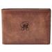 Men's Fossil Brown Maryland Terrapins Leather Derrick Front Pocket Bifold Wallet