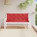 Garden Bench Cushions 2pcs Red 59.1"x19.7"x2.8" Oxford Fabric