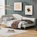 Twin Size Upholstered Daybed with Headboard and Armrest