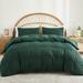 Seersucker Duvet Cover Set King Size, 3 Pieces (1 Duvet Cover 2 Pillow Cases)