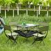 Set of 5, Folding Outdoor Table and Chairs Set for Indoor, Outdoor Camping, Picnics, Beach,Backyard, BBQ, Party, Patio