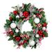 30 in. Lighted Christmas Wreath - Nordic - Red