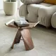 Creative Wood Butterfly Stool Solid Wood Living Room Chair Foot Stool Fitting Room Be Stacked With