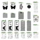 Cutting Dies Stamps and Layering Stencils Mermaids Butterfly Slim Line Sets Scrapbooking Paper Card