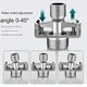 40Degree Adjustable Faucet Angled Curved Foot Eccentric Screw Corner Tap Adapter Shower Conversion