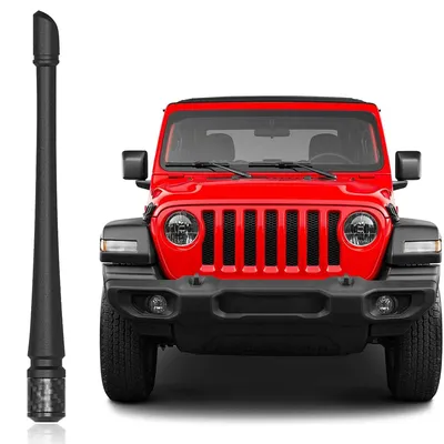 Mât d'antenne d'autoradio en caoutchouc flexible de 7.8 pouces réception FM/AM optimisée pour Jeep