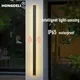 Lampe murale intelligente à contrôle de la lumière en acier inoxydable capteurs de lumière ip65