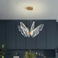 Lustre LED papillon moderne lustre de cuisine lumière de table à manger créativité minimaliste