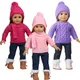 Tenue de poupées pour bébé fille américaine vêtements bébé pull trempé chapeau écharpe gants