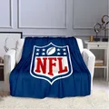 Football team logo NFL pattern printed warm and soft thin blanket Flannel Portable Comfortable Warm
