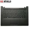 Shell C Cover Palmrest Black Upper Case With Russian Keyboard Touchpad for Lenovo Ideapad 110 14