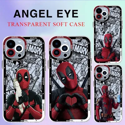 Cover Marvel Interesting Deadpool Phone Case for Apple iPhone XR XS Max SE 12 16 Pro 11 13 Mini 14 16 Pro Max 15 Plus