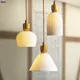 SuffHD-Petite lampe à suspension LED en céramique de style japonais à côté de la chambre de la