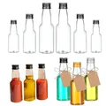 50Pcs 30-150ML Portable Plastic Mini Juice Bottles For Wine Juice Beverage Oil Seasoning Reusable