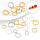 5/10pcs 14K Gold/Silver Plated Brass Copper Beads Ring Connector for Earring Bracelet Necklace DIY