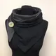 Scarf Fashion Women Printing Button Casual Shawl Scarf Hair Wrap Scarfs for Wedding Satin Scarf