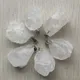 Pendentifs en cristal blanc naturel de bonne qualité pendentifs en forme irrégulière pour la