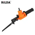 HILDA Cordless Reciprocating Saw Metal Cutting Wood Cutting Tool Electric Drill Attachment With