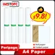 A4 Original Thermal Paper for Peripage A40 Tattoo Printer Quick Dry Long Time 10-15Years Storage