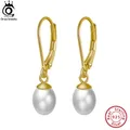 ORSA jewelry – boucles d'oreilles en perles baroques naturelles pour femmes bijoux en or 14K et en