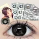 YIMEIXI 5 Pairs 1Day Black Contacts Lenses Myopia Prescription Daily Disposable Eyes Nature Colored
