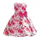 Baby Mädchen Kleid Kleinkind Kinder Rose Print Blume Prinzessin Kleid groß 1-10 Jahre Kinder