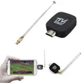 Dvb-t tv empfänger 75 ohm digital tv antenne eingang micro usb 2 0 tv tuner für android handy tablet
