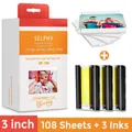 3 Inch Sheets Canon Selphy CP1300 Paper and Ink Set Compatible for Selphy CP1500 CP1200 CP910 CP900