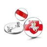 25mm Republik Weißrussland Symbol Abzeichen Cabochon kristall Broschen Wappen von Weißrussland