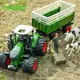 Ackers chlepper mit Anhänger Gabelstapler Modell auto Set Landwirtschaft Vieh LKW Landwirte