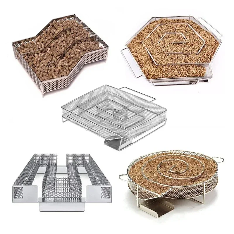 Grill Rauch box Kaltra uch generator Edelstahl Grill netz Outdoor Rauchen Grill Werkzeug Zubehör Image