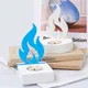 Hollow Flame Candlestick Silicone Mold DIY Candle Holder Plaster Cement Resin Casting Mould Handicraft Ornaments Mold Home Decor