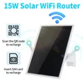 W3 Router Wifi solare Wireless da esterno 4G con Slot per scheda SIM batteria ricaricabile integrata telecamera CCTV alimentata a pannello solare da 15w