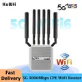 Router KuWFi 3000Mbps 5G con slot per scheda SIM Dual Band 5GHz 2.4G Router WiFi CPE Extender a lungo raggio Punto di accesso Wi-Fi esterno