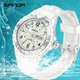 Sanda 1053 Mode Top Marke 2023 neue Damen Armbanduhren Kleid blaue Uhren Damen Silikon armband Uhr