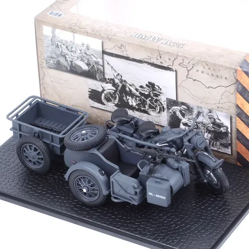 1/24 Maßstab ww2 r75 Panzerfaust 30 militärische Motorrad Beiwagen Druckguss Spielzeug Kunststoff