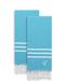 Highland Dunes Polizzi 2 Piece Turkish Cotton Hand Towel Set Turkish Cotton in Blue/White | Wayfair 3A6B2B6943904EA9921593CAA74A1849