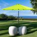 Tempera 9Ft Push Button Tilt Crank Umbrella Oatmeal in Green | 108 W x 108 D in | Wayfair 827-8SCT-Apple Green