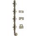 idh by St. Simons Solid Brass 36" Heavy Duty Surface Bolt in Gray | 2 H x 0.62 W x 36 D in | Wayfair 11288-015